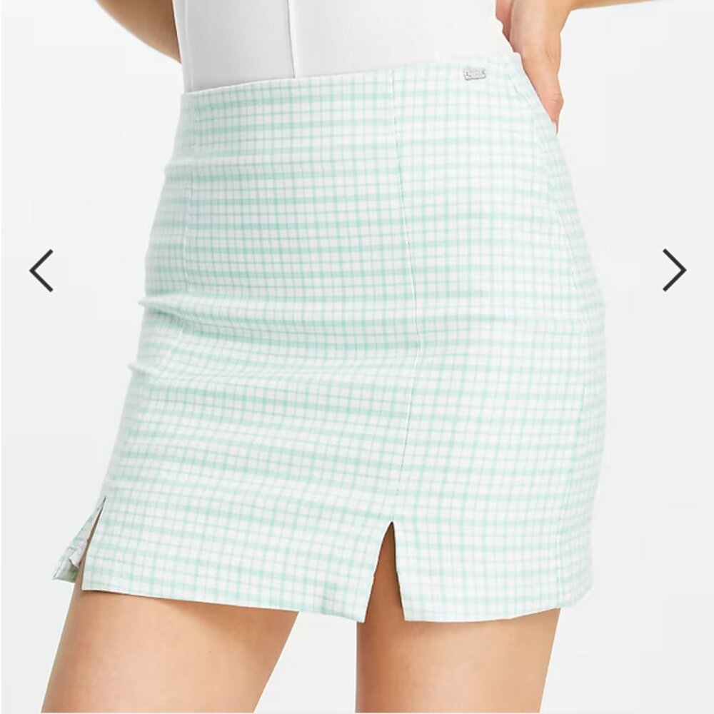 Check Print Co-Ord Skirt